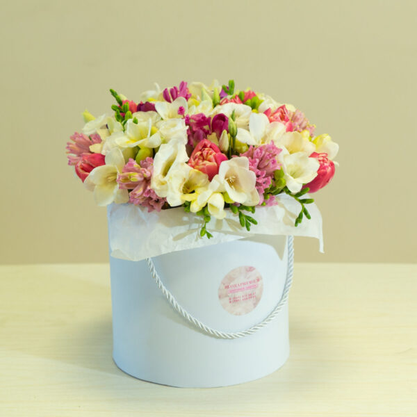 Цветы в коробках